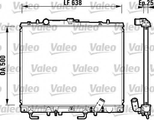 Радиатор, охлаждение двигателя VALEO 734143