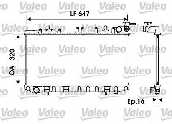 Радиатор, охлаждение двигателя VALEO 734151