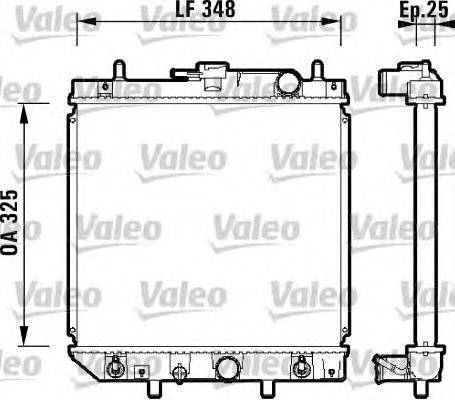 Радиатор, охлаждение двигателя VALEO 734210