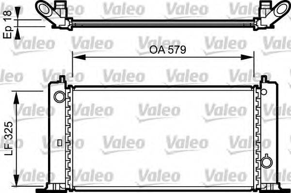 Радиатор, охлаждение двигателя VALEO 734228