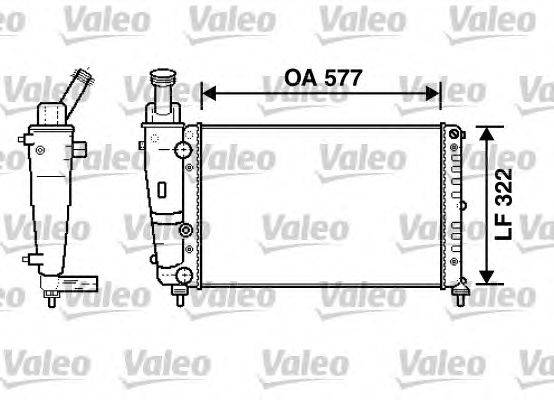 Радиатор, охлаждение двигателя VALEO 734236