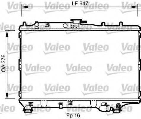 Радиатор, охлаждение двигателя VALEO 734264