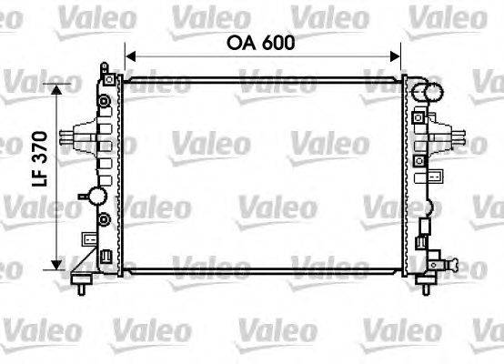 Радиатор, охлаждение двигателя VALEO 734381