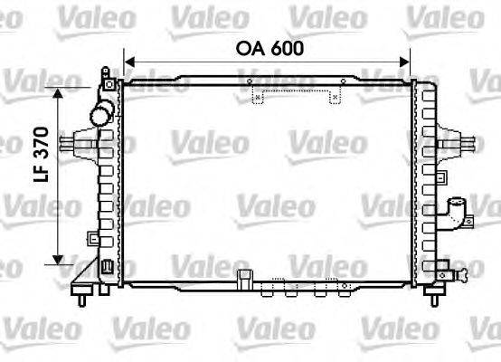 Радиатор, охлаждение двигателя VALEO 734383