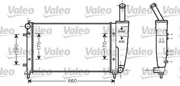 Радиатор, охлаждение двигателя VALEO 734457