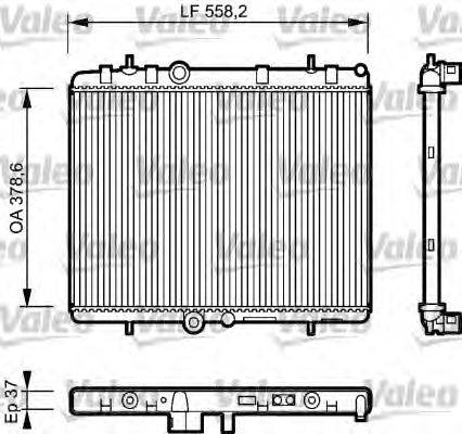 Радиатор, охлаждение двигателя VALEO 734463