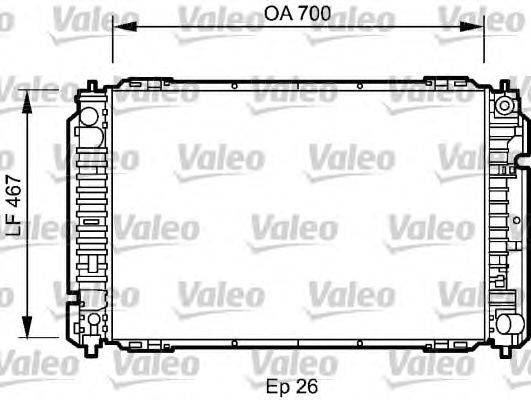 Радиатор, охлаждение двигателя VALEO 734467