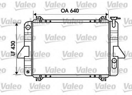 Радиатор, охлаждение двигателя VALEO 734598