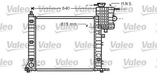 Радиатор, охлаждение двигателя VALEO 734669