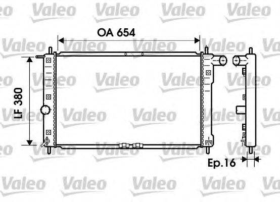 Радиатор, охлаждение двигателя VALEO 734767