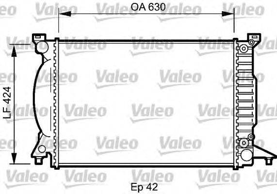 Радиатор, охлаждение двигателя VALEO 735025