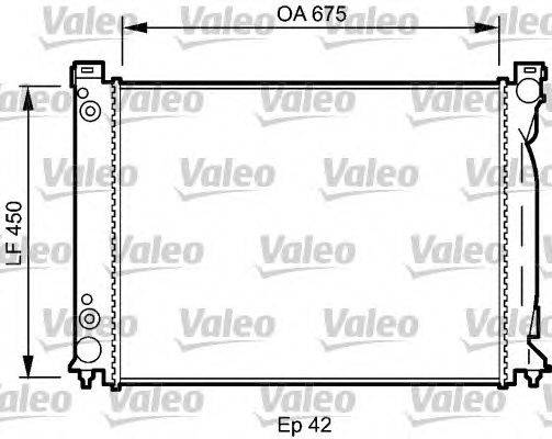 Радиатор, охлаждение двигателя VALEO 735030