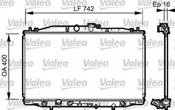 Радиатор, охлаждение двигателя VALEO 735049