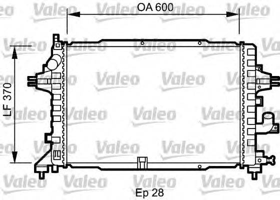 Радиатор, охлаждение двигателя VALEO 735080