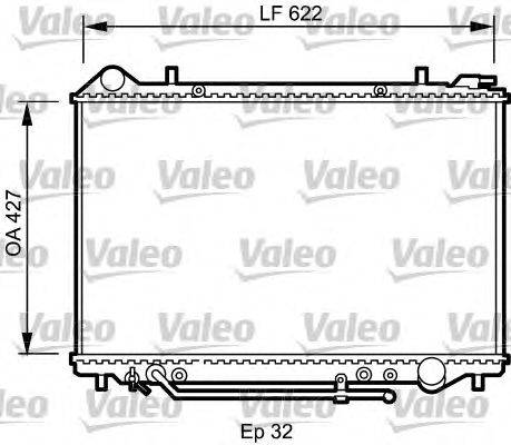 Радиатор, охлаждение двигателя VALEO 735095