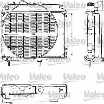 Радиатор, охлаждение двигателя VALEO 810839