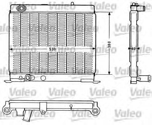 Радиатор, охлаждение двигателя VALEO 810871