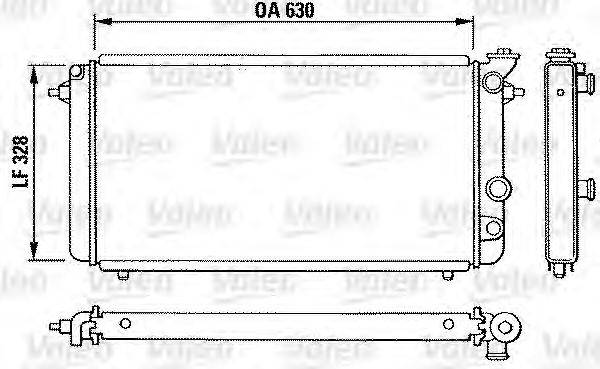 Радиатор, охлаждение двигателя VALEO 810889