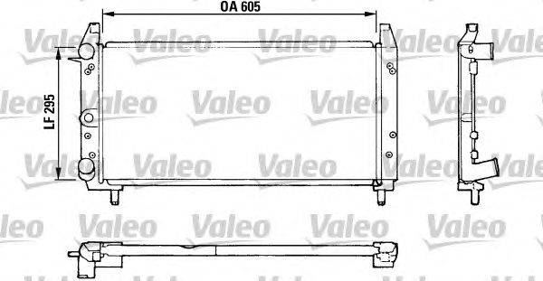 Радиатор, охлаждение двигателя VALEO 810924