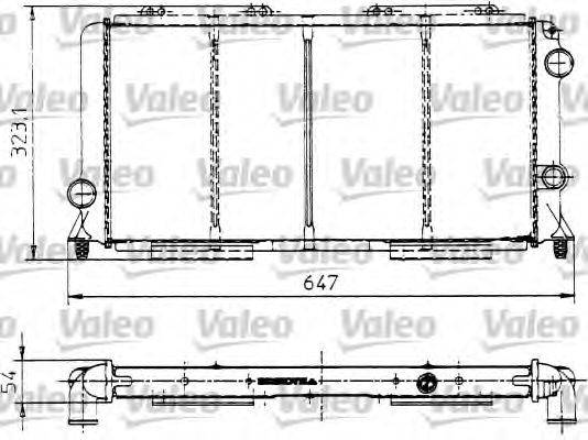 Радиатор, охлаждение двигателя VALEO 810991