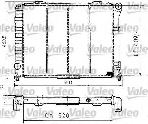 Радиатор, охлаждение двигателя VALEO 810994