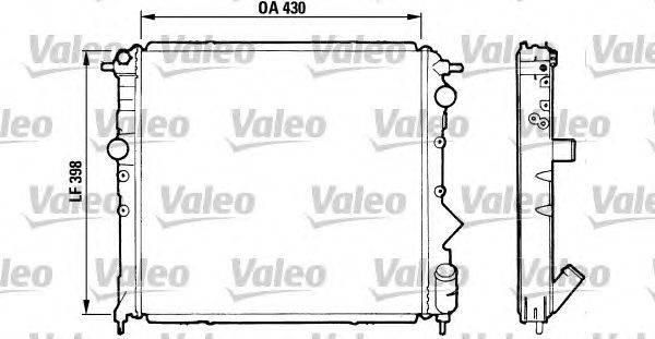 Радиатор, охлаждение двигателя VALEO 810995