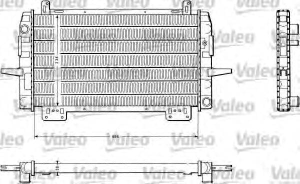 Радиатор, охлаждение двигателя VALEO 811048