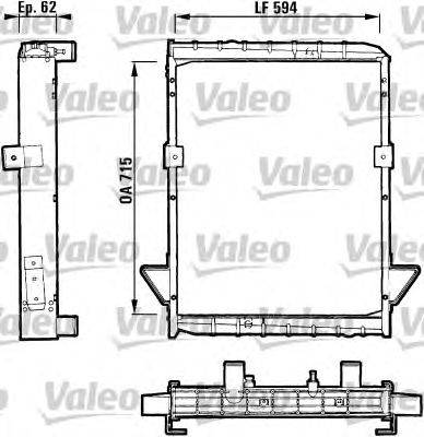 Радиатор, охлаждение двигателя VALEO 811060