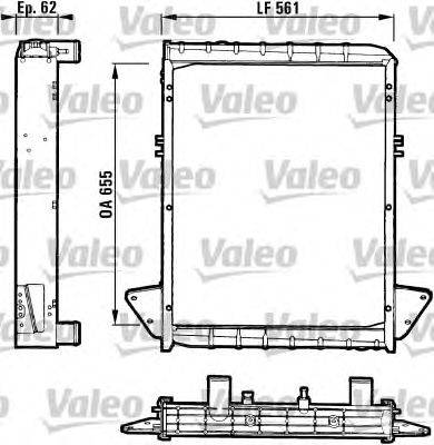 Радиатор, охлаждение двигателя VALEO 811061