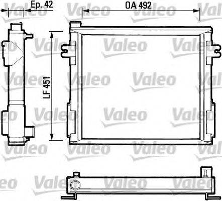 Радиатор, охлаждение двигателя VALEO 811379