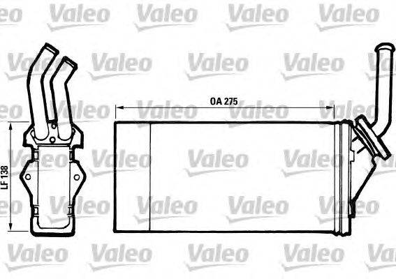 Теплообменник, отопление салона VALEO 812003