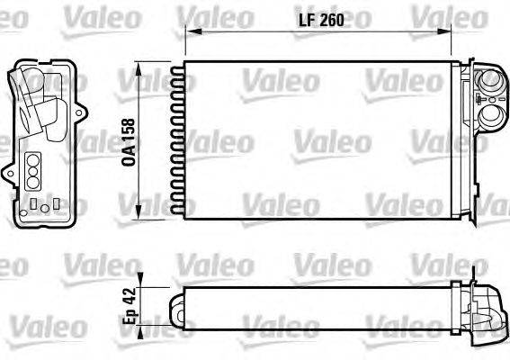 Теплообменник, отопление салона VALEO 812161