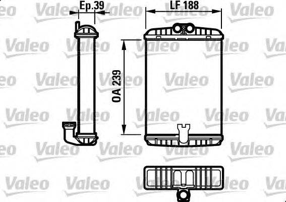 Теплообменник, отопление салона VALEO 812190