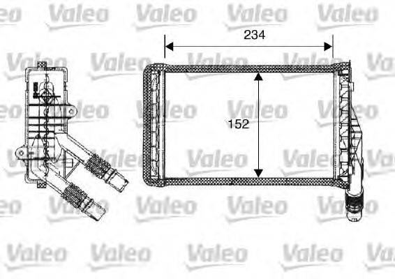 Теплообменник, отопление салона VALEO 812223