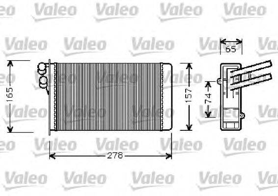 Теплообменник, отопление салона VALEO 812237