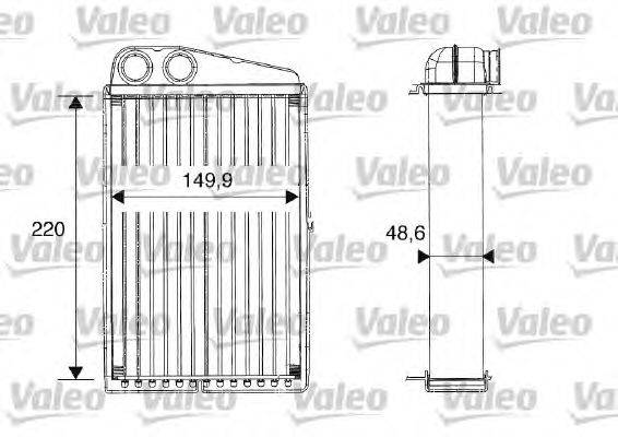 Теплообменник, отопление салона VALEO 812247