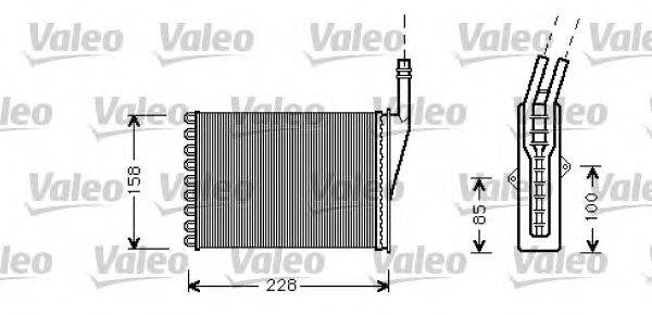 Теплообменник, отопление салона VALEO 812287