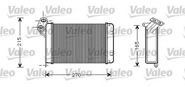 Теплообменник, отопление салона VALEO 812296