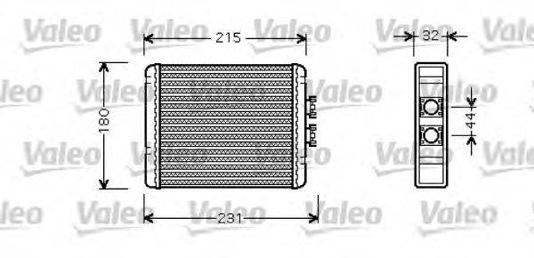 Теплообменник, отопление салона VALEO 812319