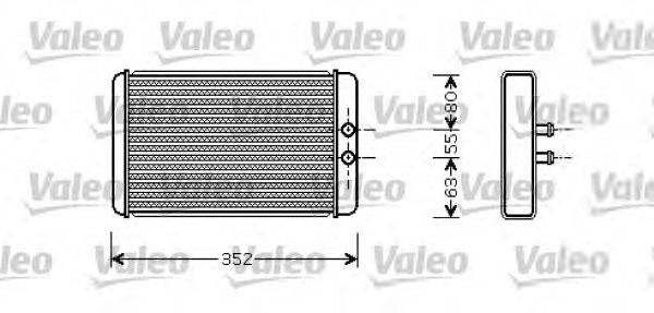 Теплообменник, отопление салона VALEO 812358