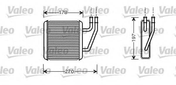 Теплообменник, отопление салона VALEO 812361