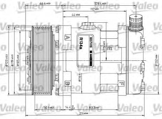 Компрессор, кондиционер VALEO 815870