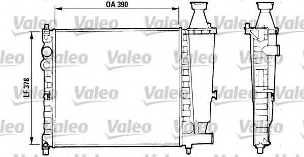 Радиатор, охлаждение двигателя VALEO 816555