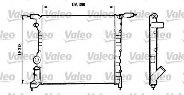 Радиатор, охлаждение двигателя VALEO 816657