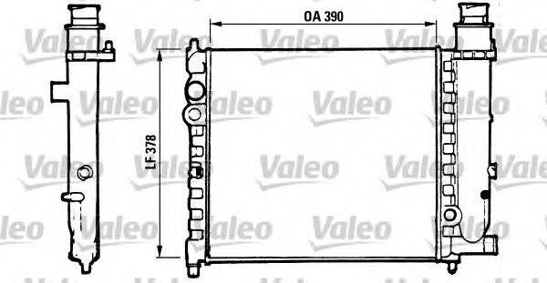 Радиатор, охлаждение двигателя VALEO 816700