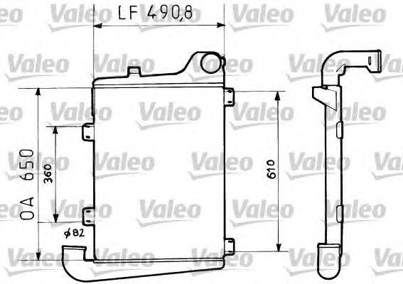 Интеркулер VALEO 858025