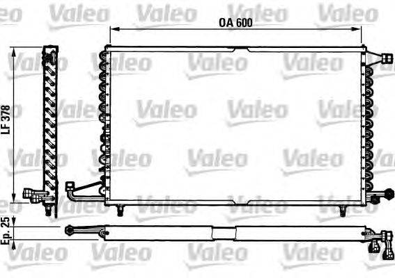 Конденсатор, кондиционер VALEO 816781