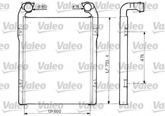 Интеркулер VALEO 77507