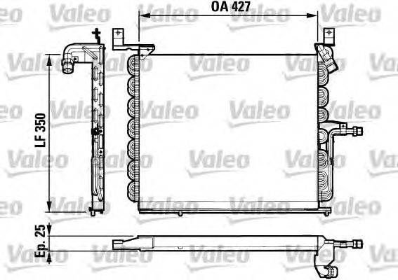 Конденсатор, кондиционер VALEO 816879