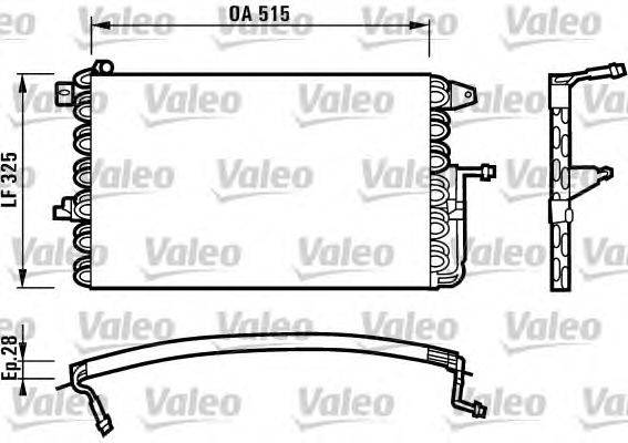 Конденсатор, кондиционер VALEO 816897